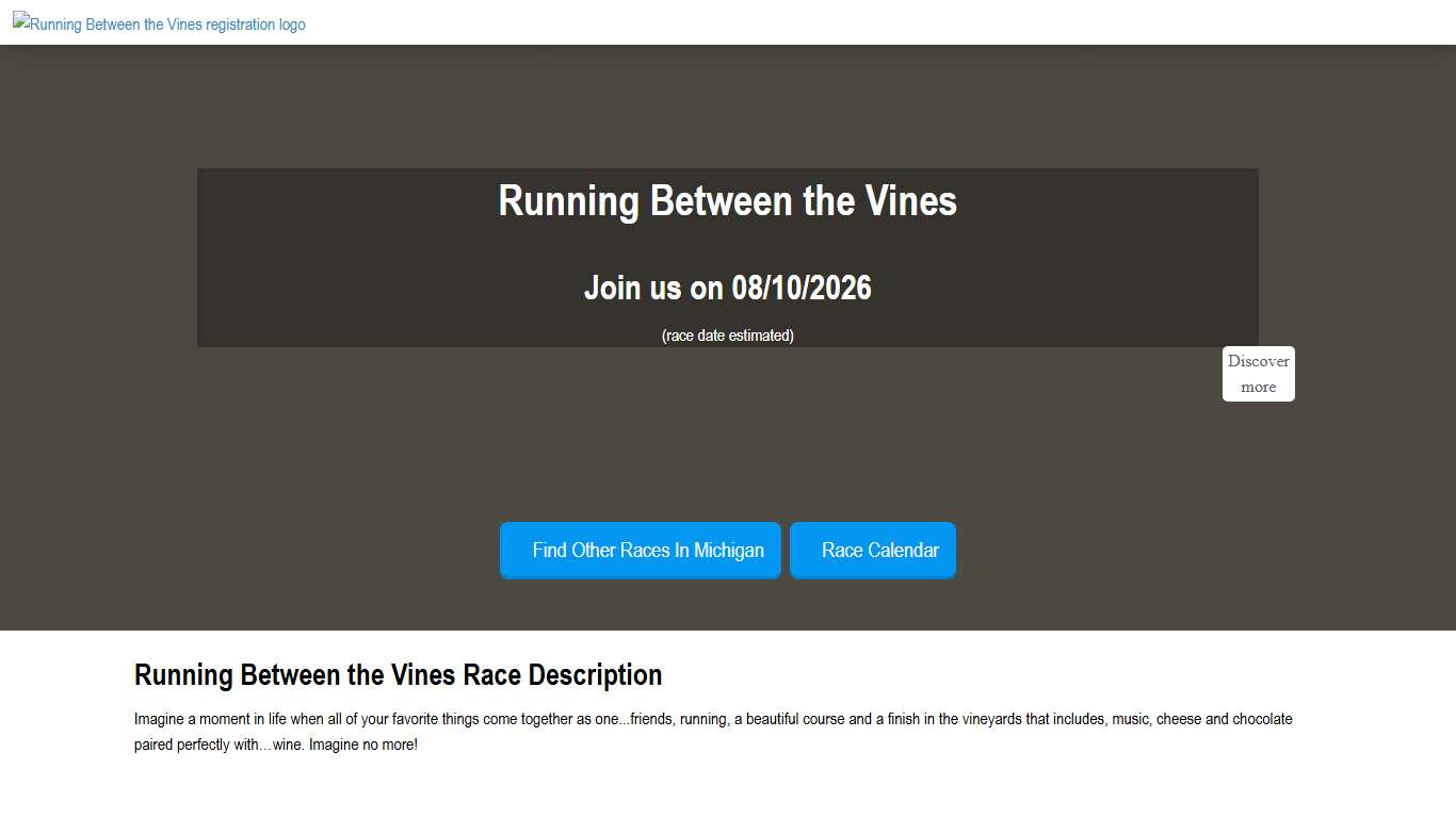 Running Between the Vines - 08/10/2026 - Race Information