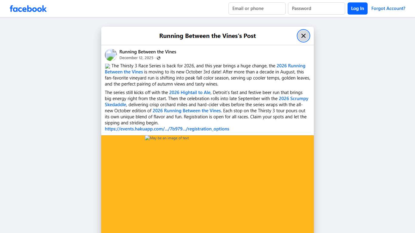 🍻 The Thirsty 3 Race Series is... - Running Between the Vines Facebook