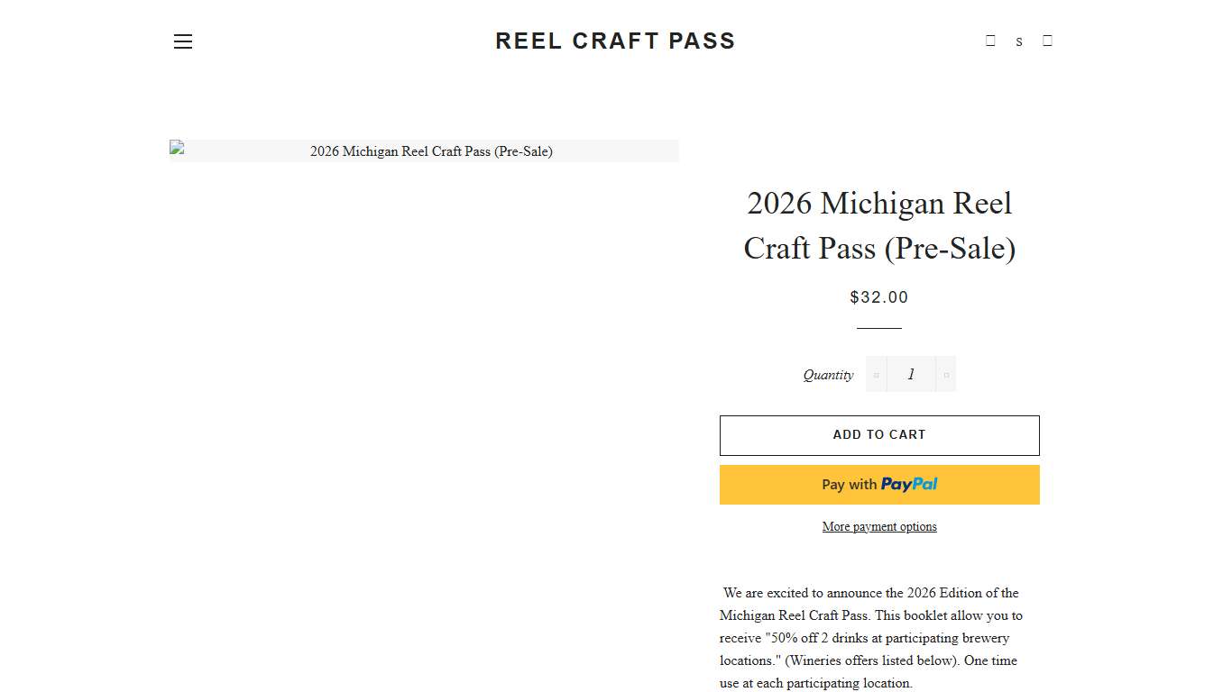 2026 Michigan Reel Craft Pass (Pre-Sale)